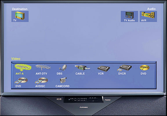 Mitsubishi HDTV Icons